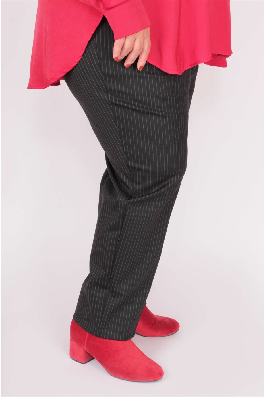 Pinstriped Ponte Pants